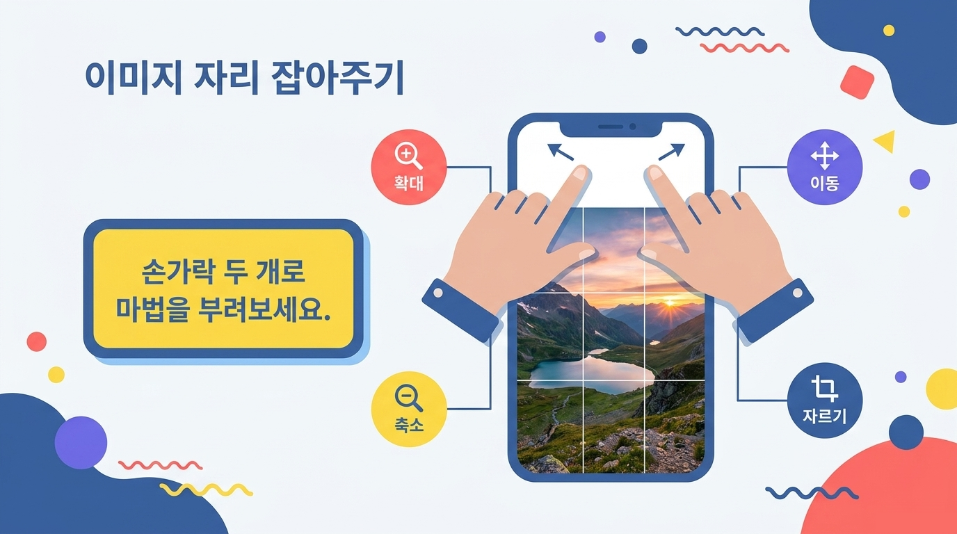 자르기와 크기 조정으로 화면을 채웁니다 교재 안내