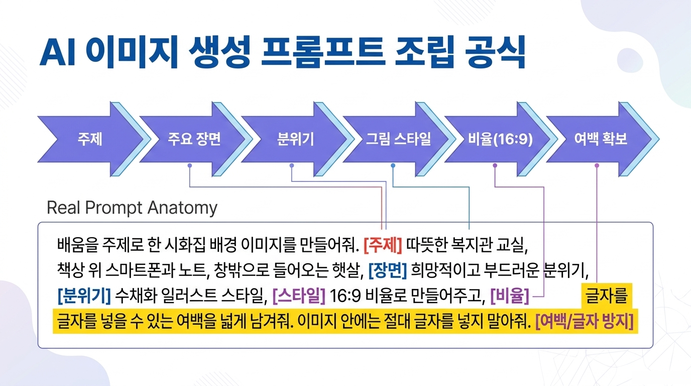 AI 이미지 생성 프롬프트를 조립합니다 교재 안내