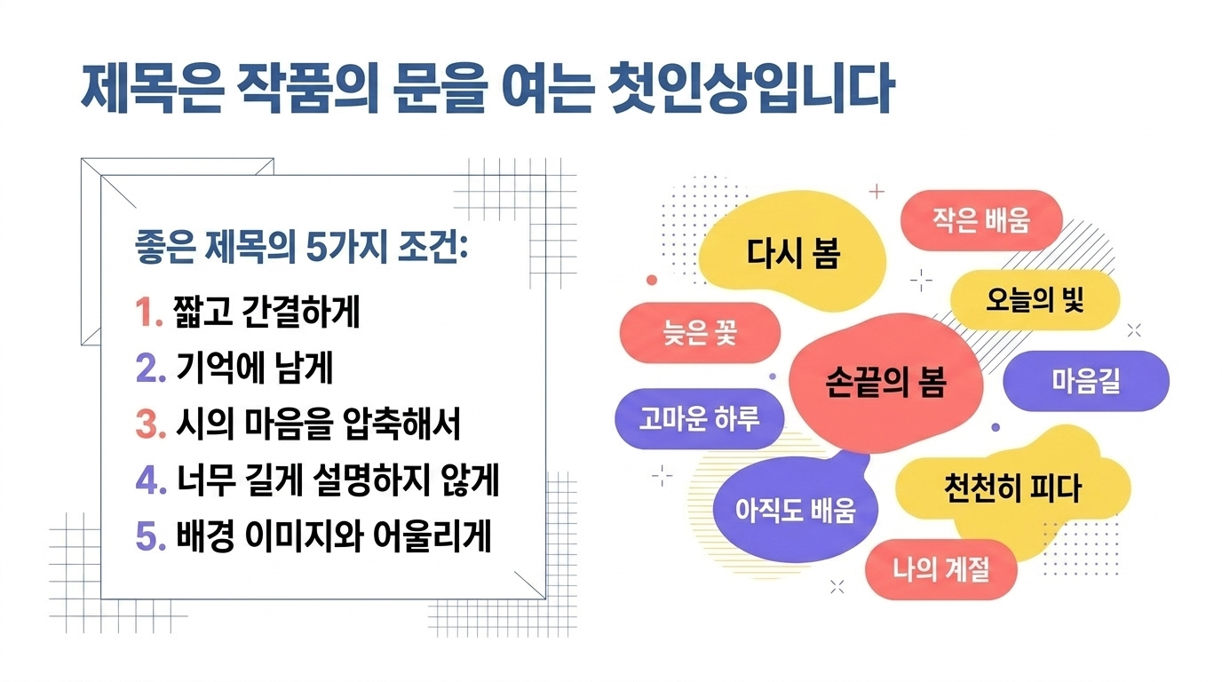 마음에서 한 가지 주제를 꺼냅니다 교재 안내