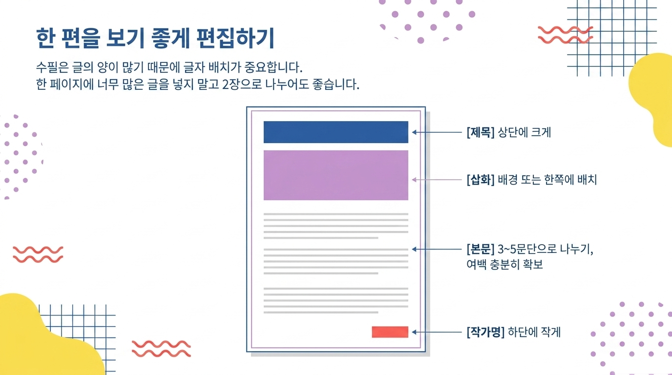 한 편을 읽기 좋게 편집하기 교재 안내