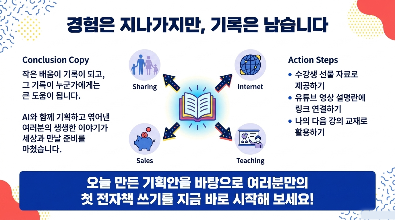 경험은 지나가지만 기록은 남습니다 전자책 완성 안내