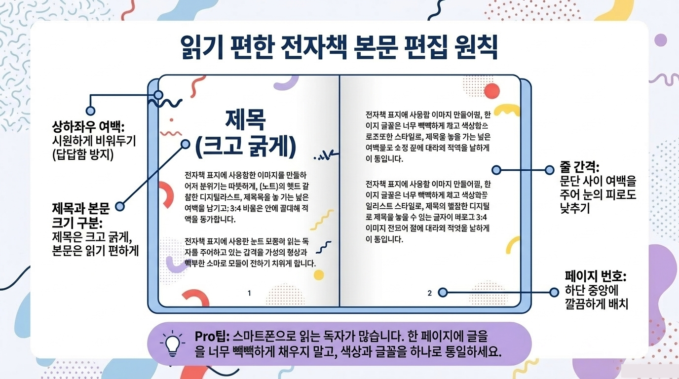 본문을 읽기 편하게 편집하기 교재 안내