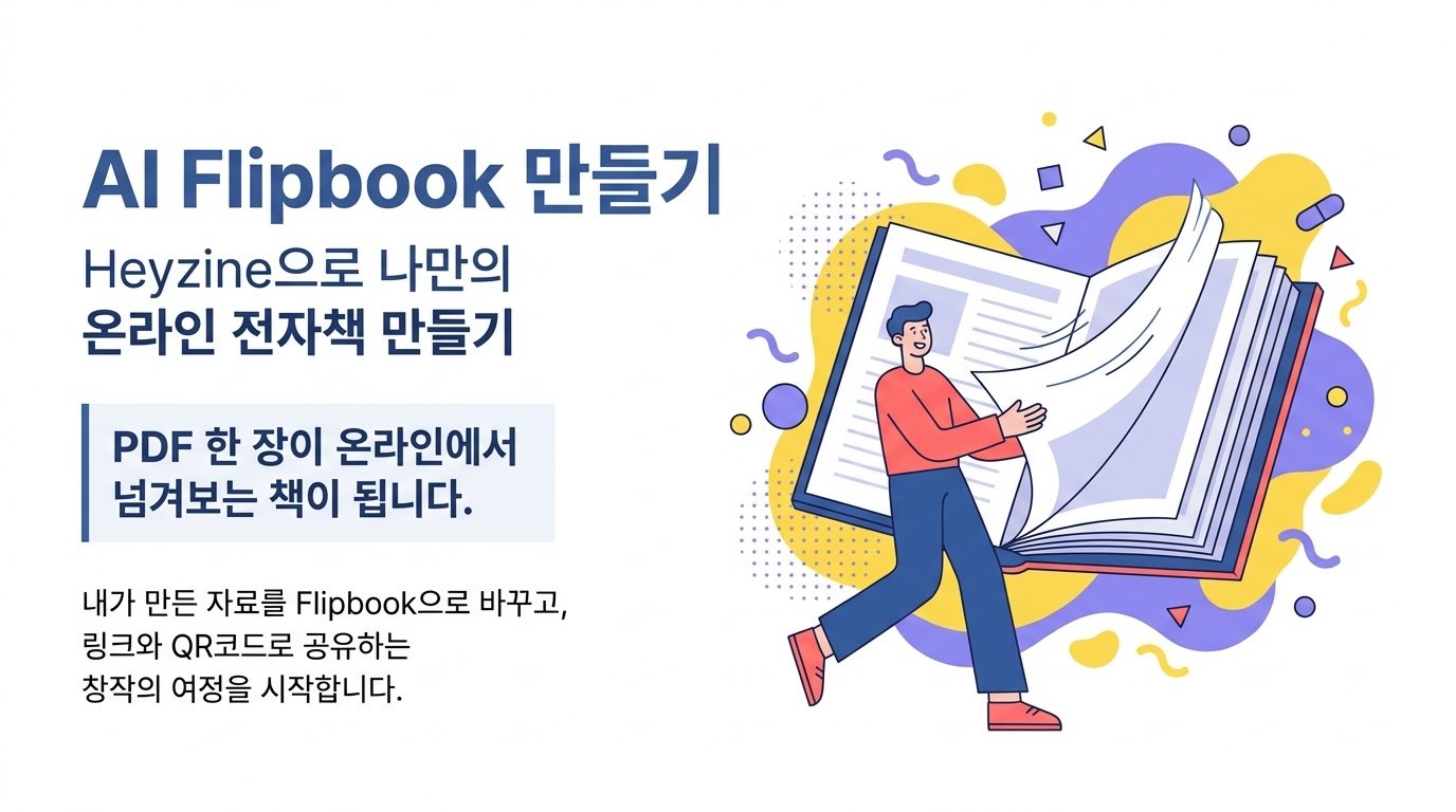 AI Flipbook 만들기 Heyzine 온라인 전자책 안내