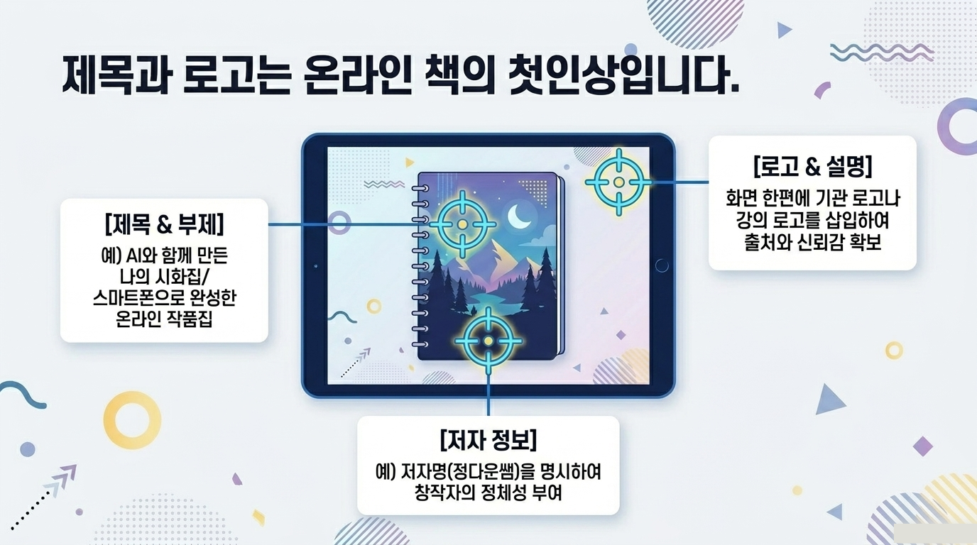 제목·설명·로고 넣기 교재 안내
